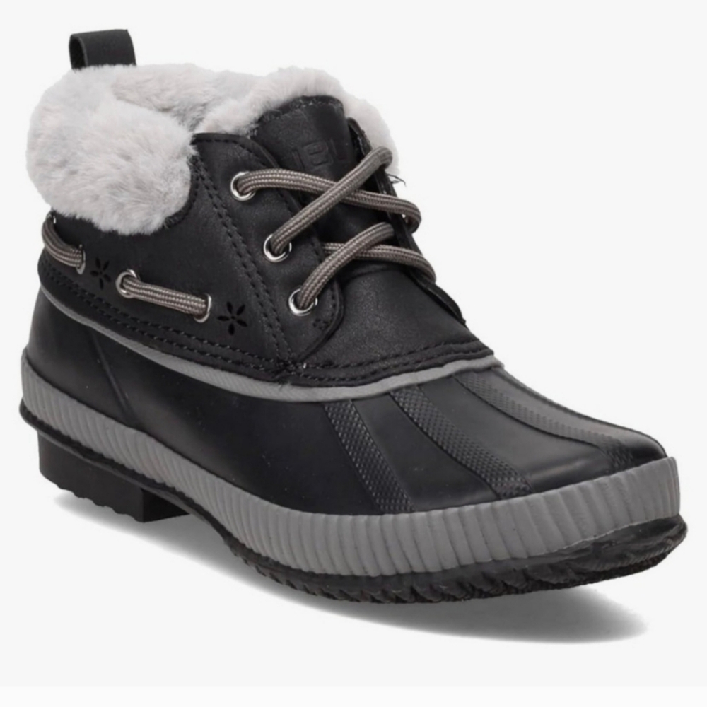 JSPORT Boots Women's Waterproof Duck Faux-fur All-weather Shoes …